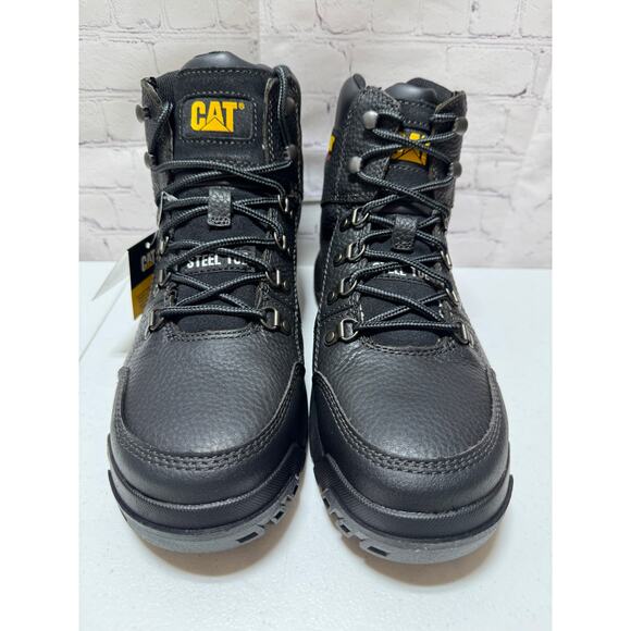 Caterpillar CAT Outline ST Steel Toe Work Boots Black Men’s 10.5 NIB - Picture 2 of 9